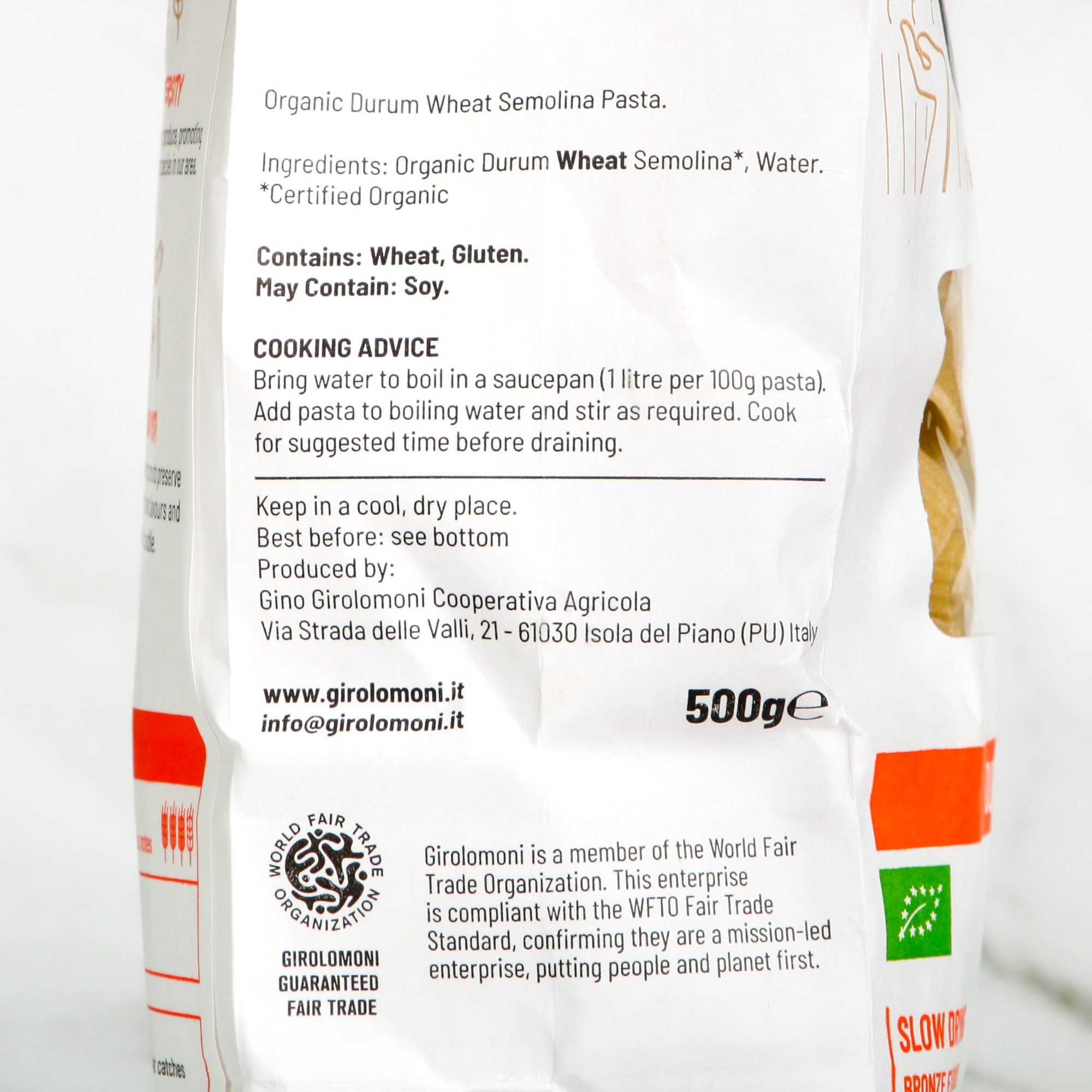 Organic Rigatoni, Durum Wheat Semolina - Girolomoni